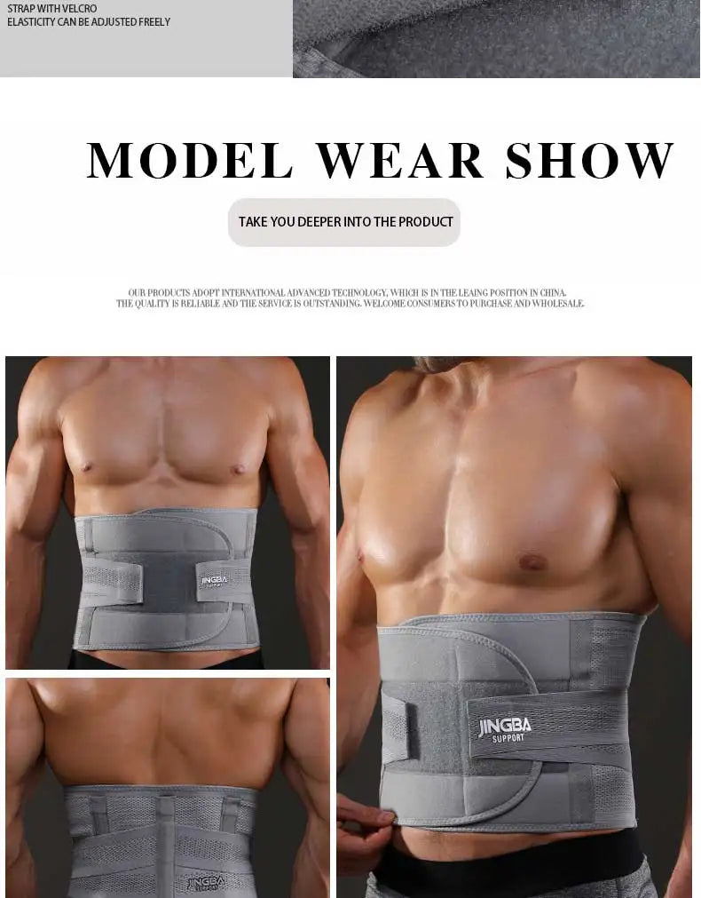 JINGBA SUPPORT Fitness Waist Back Support Belts Sweat Belt Trainer Trimmer Musculation Abdominale Sports Lumbar joint Protector