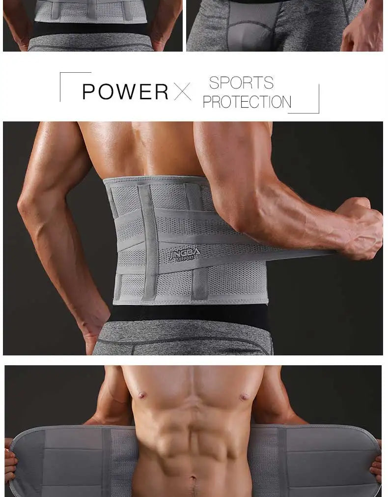 JINGBA SUPPORT Fitness Waist Back Support Belts Sweat Belt Trainer Trimmer Musculation Abdominale Sports Lumbar joint Protector
