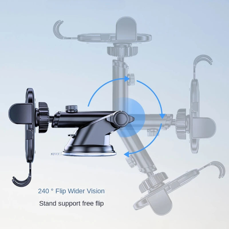 Car Phone Holder Cell Phone Mount for Car Dashboard Windshield Automobile Cradles Dash Stand Bracket for IPhone 14 13 12 Android