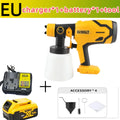 DEWALT 800ML Cordless Electric Spray Gun High Power HVLP Spray Paint Machine, Automotive Furniture Steel Coating Spray Gun