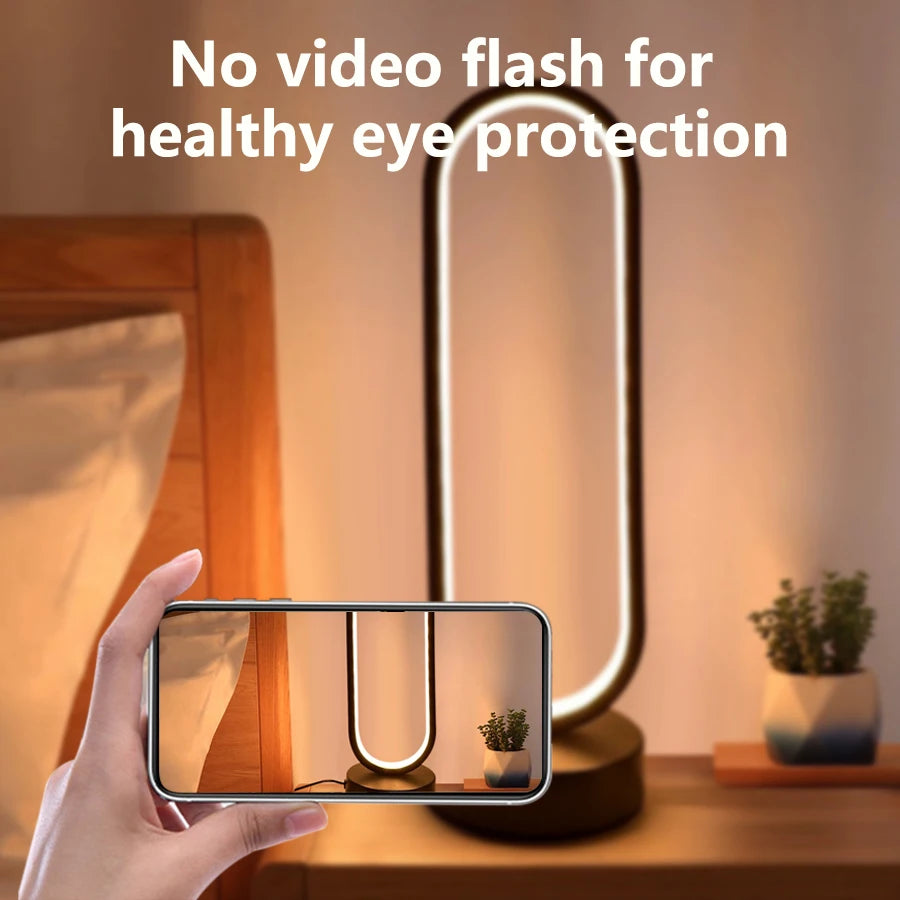 Bedroom Ring Night Lamp Living Room Three Color Dimmable Bed Lamp Led Night Lamp Ambient Light Desk Nightstand Table Accessories