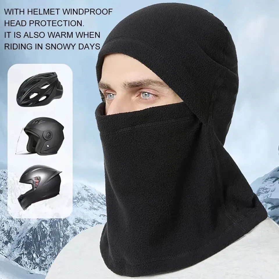 KoKossi Winter Warm Cycling Balaclava Motorcycle Windproof Helmet Liner Skiing Riding Running Face Mask Bicycle Headwear Unisex