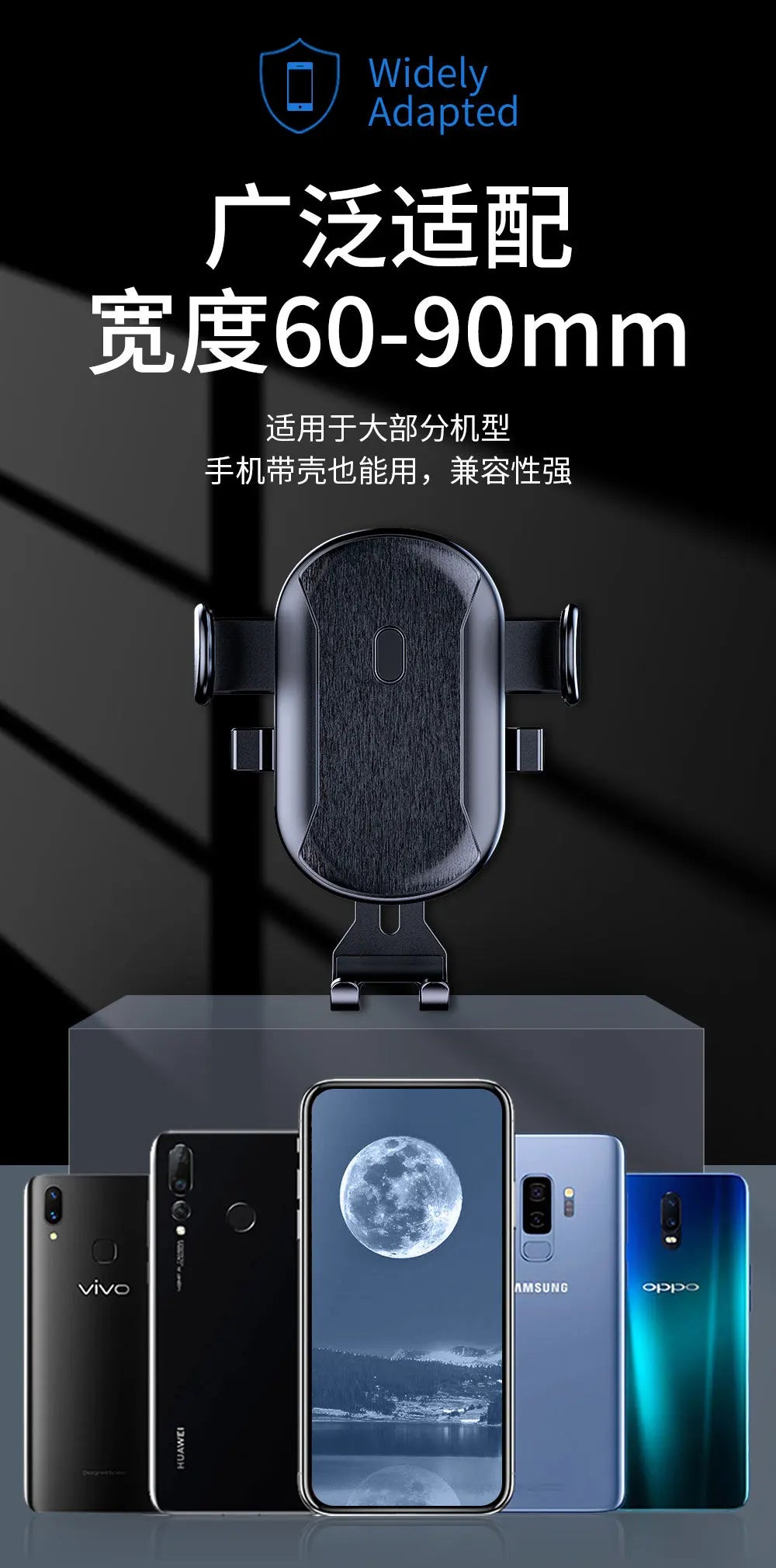 Car Phone Holder Cell Phone Mount for Car Dashboard Windshield Automobile Cradles Dash Stand Bracket for IPhone 14 13 12 Android