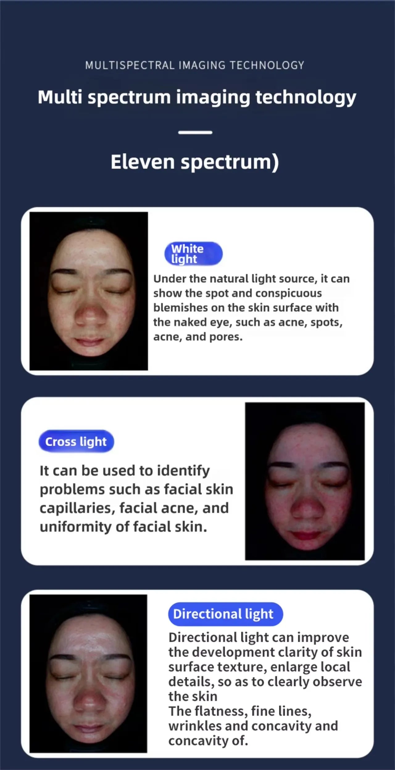 Hot Professional X5 3D Skincare Facial Analyzer Portable