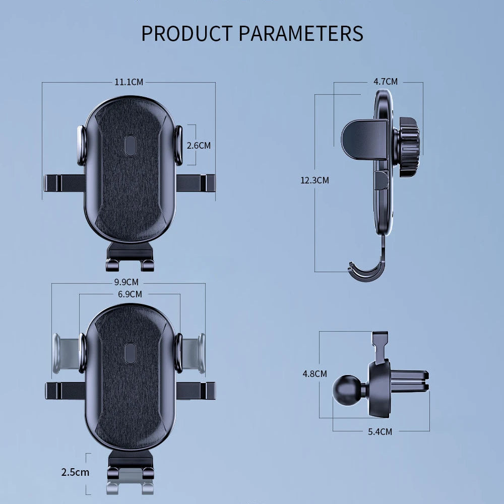 Car Phone Holder Cell Phone Mount for Car Dashboard Windshield Automobile Cradles Dash Stand Bracket for IPhone 14 13 12 Android