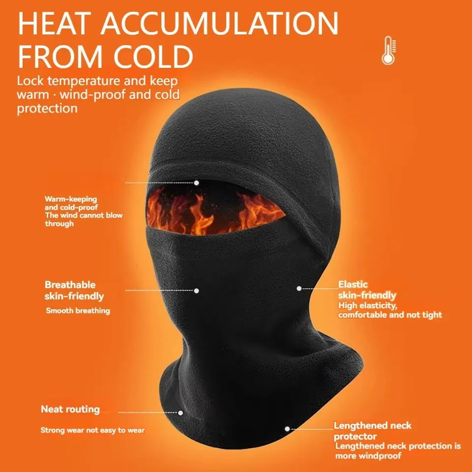 KoKossi Winter Warm Cycling Balaclava Motorcycle Windproof Helmet Liner Skiing Riding Running Face Mask Bicycle Headwear Unisex