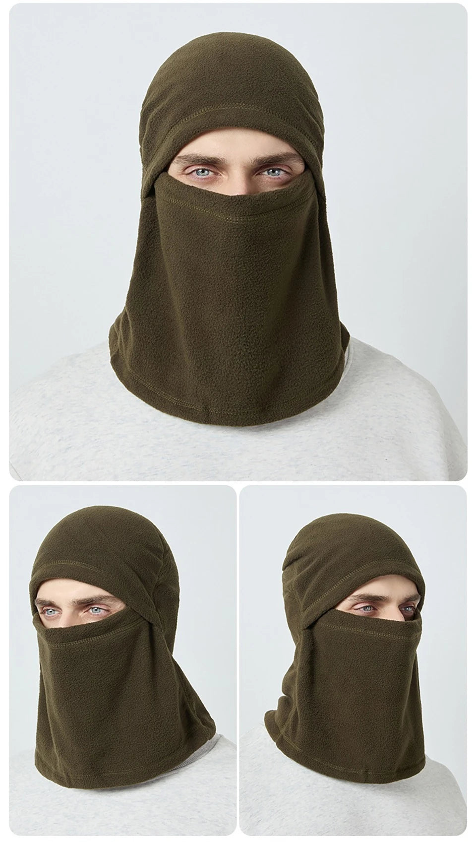 KoKossi Winter Warm Cycling Balaclava Motorcycle Windproof Helmet Liner Skiing Riding Running Face Mask Bicycle Headwear Unisex