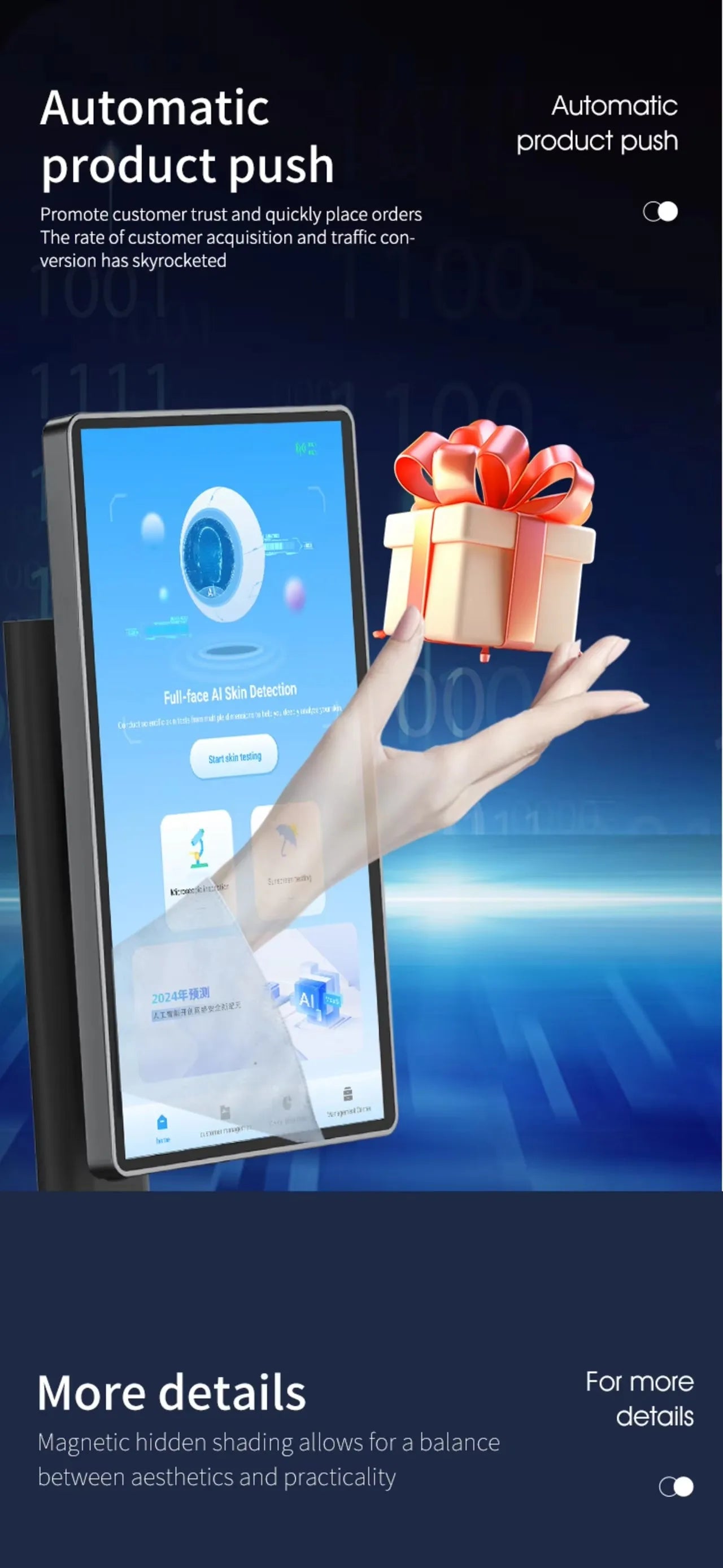 Hot Professional X5 3D Skincare Facial Analyzer Portable