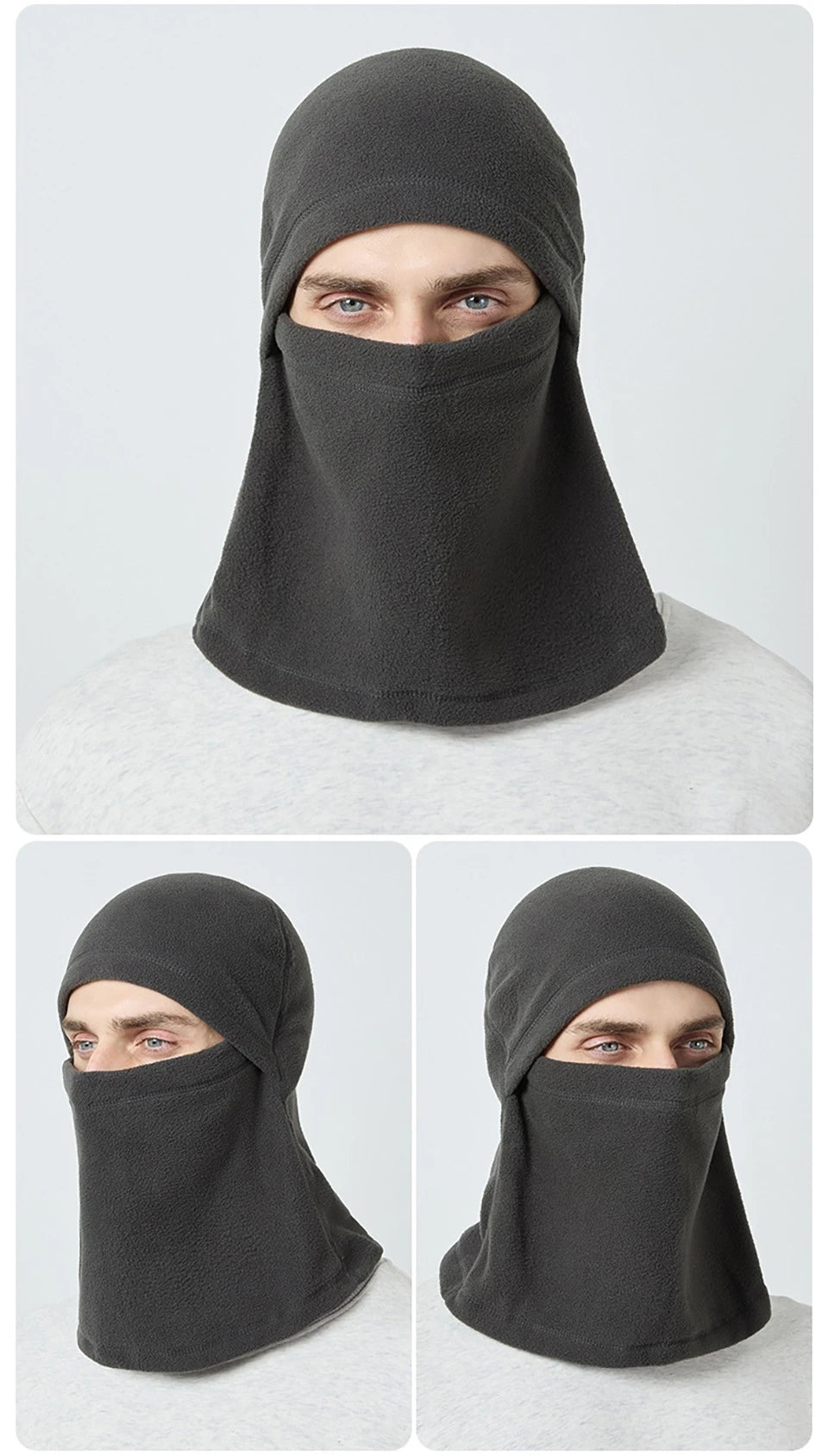 KoKossi Winter Warm Cycling Balaclava Motorcycle Windproof Helmet Liner Skiing Riding Running Face Mask Bicycle Headwear Unisex