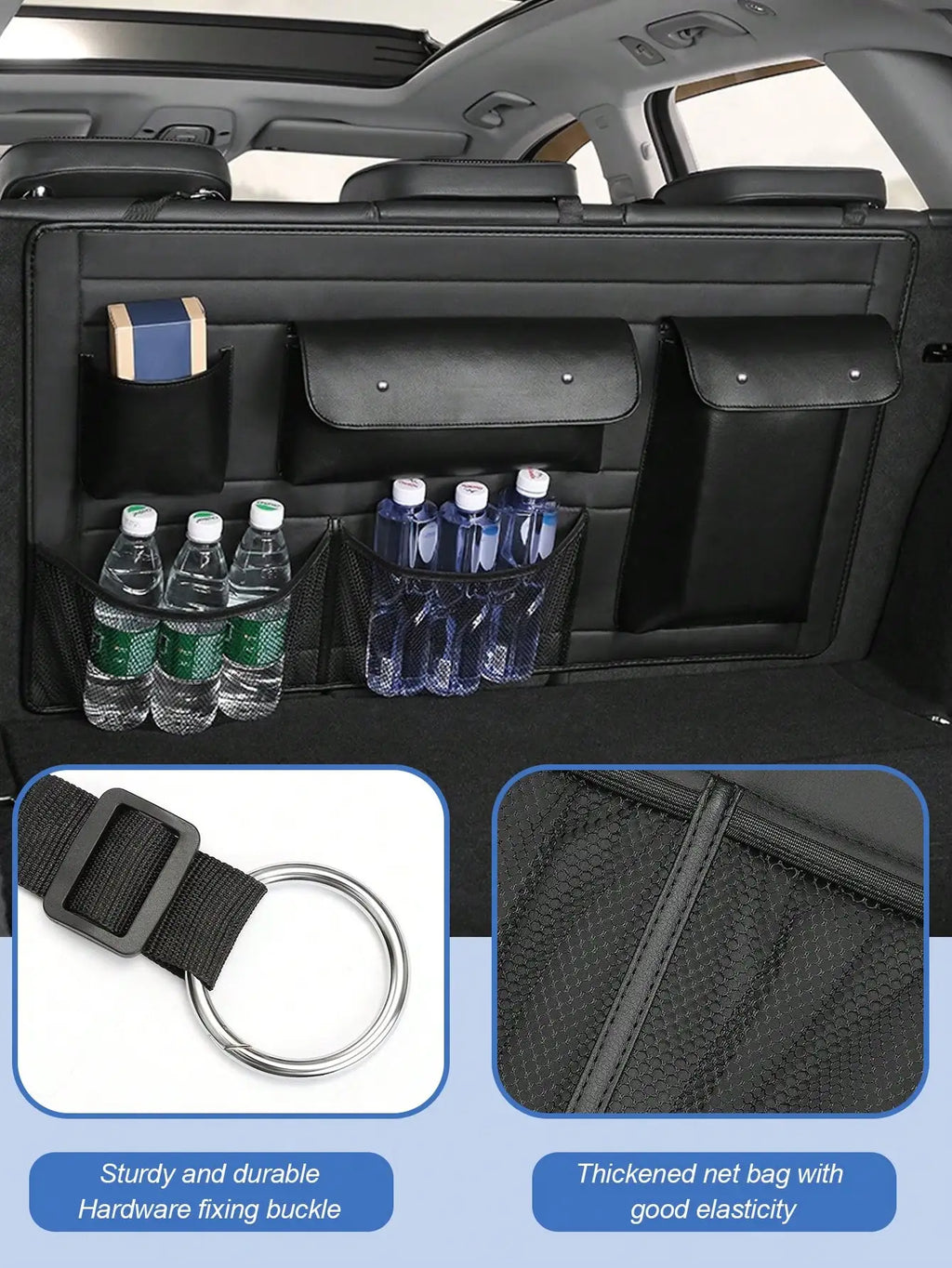 Waterproof Car Trunk Organizer – Can Be Used as an Outdoor Miscellaneous Storage Bag, Suitable for SUVs and Sedans