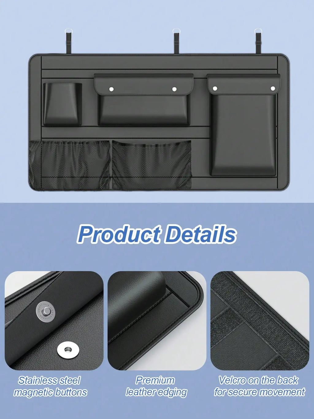 Waterproof Car Trunk Organizer – Can Be Used as an Outdoor Miscellaneous Storage Bag, Suitable for SUVs and Sedans