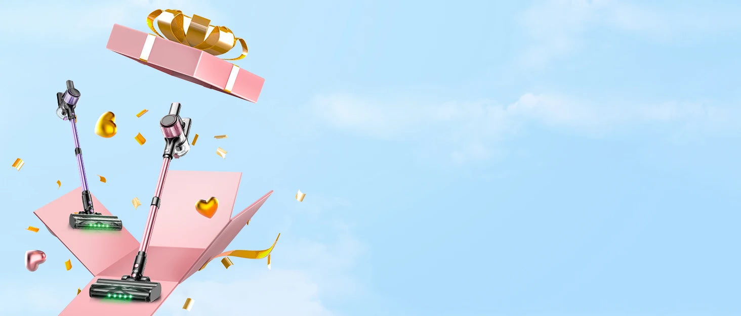 Cordless Vacuum Cleaner, 10 in 1 40Kpa/500W/45mins Powerful Stick Vacuum Cleaner for Home Pet Hair/Hard Floor/Carpet, Pink