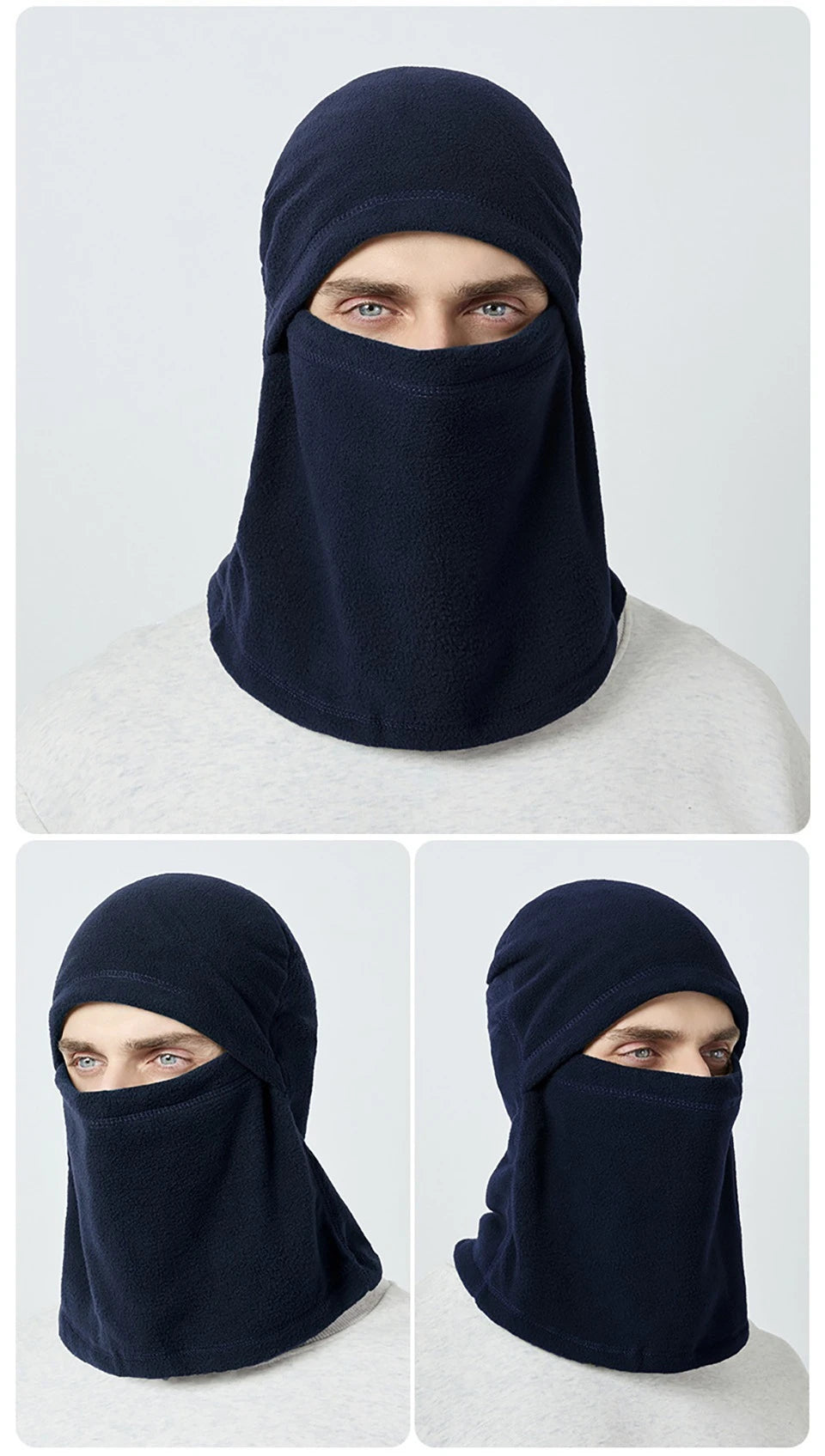 KoKossi Winter Warm Cycling Balaclava Motorcycle Windproof Helmet Liner Skiing Riding Running Face Mask Bicycle Headwear Unisex