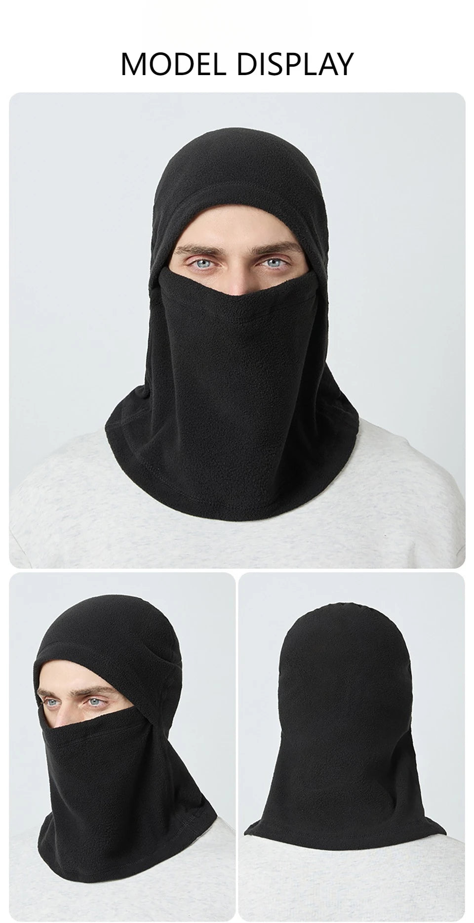 KoKossi Winter Warm Cycling Balaclava Motorcycle Windproof Helmet Liner Skiing Riding Running Face Mask Bicycle Headwear Unisex