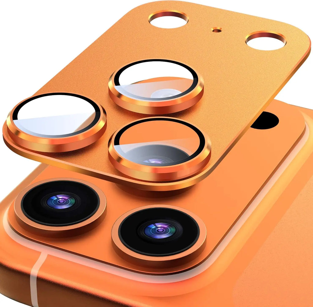 For iPhone 17 Pro Camera Lens Protector,  Metal Frame Tempered Glass Camera Lens Cover
