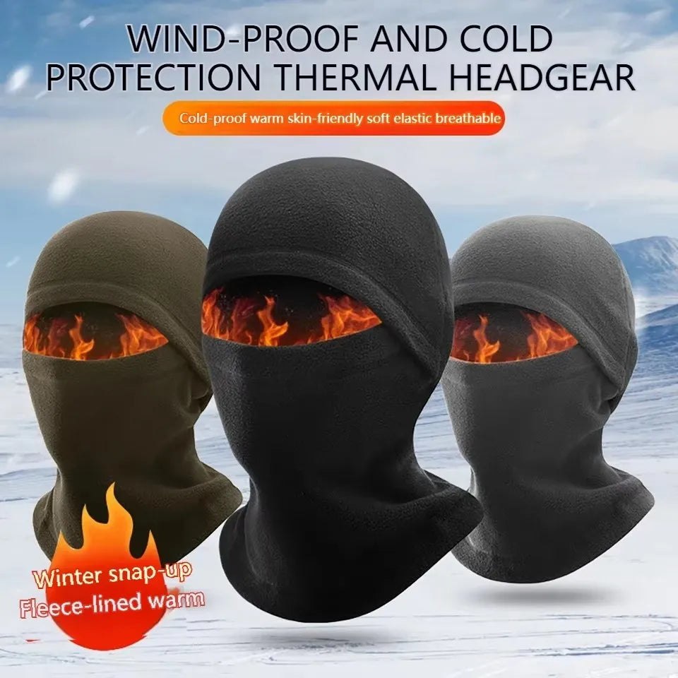 KoKossi Winter Warm Cycling Balaclava Motorcycle Windproof Helmet Liner Skiing Riding Running Face Mask Bicycle Headwear Unisex